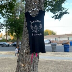 Biker Clothing Company Rhinestone Tank | Corset Lace-Up Back | Y2K GlamRock Babe